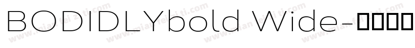 BODIDLYbold Wide字体转换